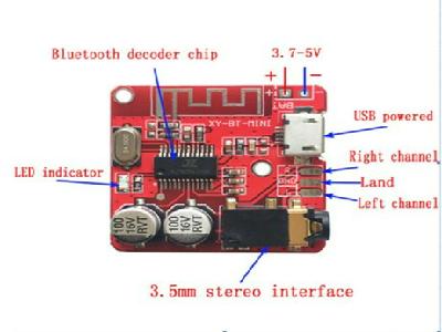Bo Bluetooth 4.1 Mini 3.7V 5V